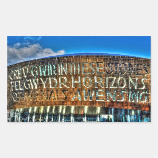 Zuid-Engeland Landweg & weiland Scène Rechthoekige Sticker (Voorkant)