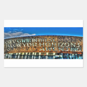 Zuid-Engeland Landweg & weiland Scène Rechthoekige Sticker