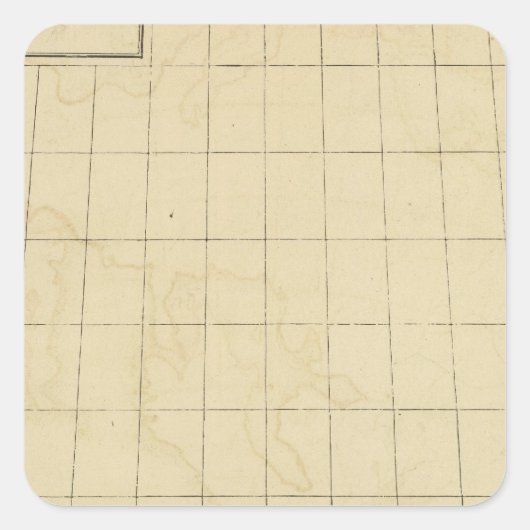 Zuid-Europa Vierkante Sticker (Voorkant)