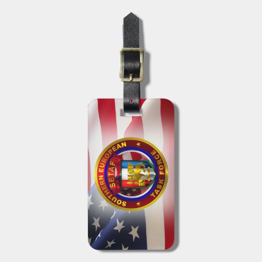 Zuid-Europese taskforce (SETAF) Bagagelabel (Voorkant verticaal)