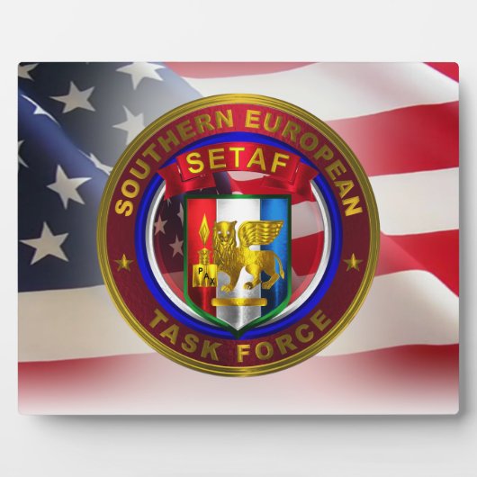 Zuid-Europese taskforce (SETAF) Fotoplaat (Voorkant)