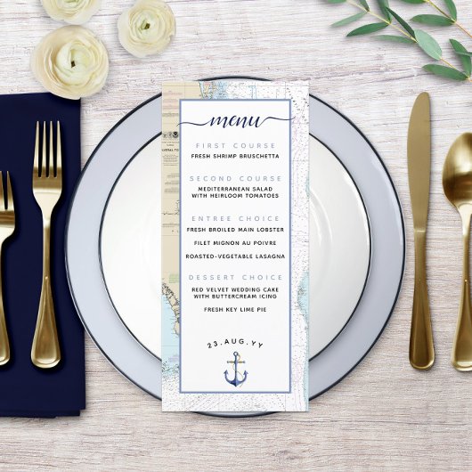 Zuid-Florida ⚓️💍 Nautisch huwelijksmenu Menu