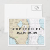 Zuid-Florida Nautische kaart Lengtegraad (Voorkant / Achterkant)