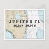 Zuid-Florida Nautische kaart Lengtegraad (Voorkant)