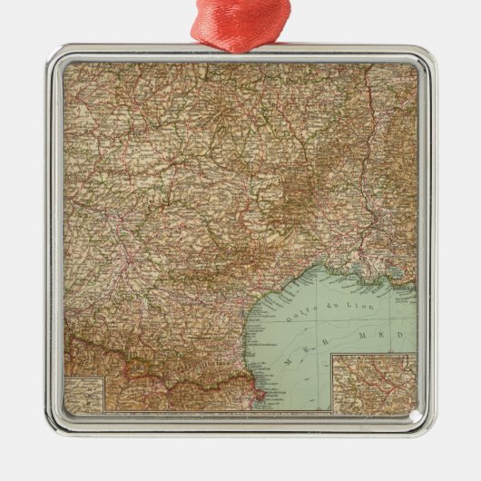 Zuid-Frankrijk 3536 Metalen Ornament (Voorkant)
