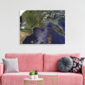 Zuid-Frankrijk en Noord-Italië Canvas Afdruk (Insitu (Woonkamer))