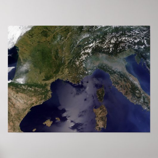 Zuid-Frankrijk en Noord-Italië Poster (Voorkant)