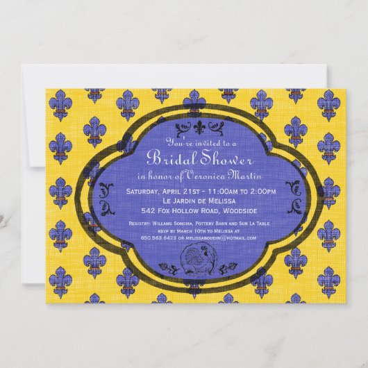 Zuid-Frankrijk Provencal Vrijgezellenfeest Invite Kaart (Voorkant)