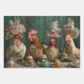 Zuid-Franse kippen Tea Party Decoupage Inpakpapier Vel (Voorkant 2)