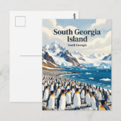 Zuid-Georgië-eiland Briefkaart (Voorkant / Achterkant)
