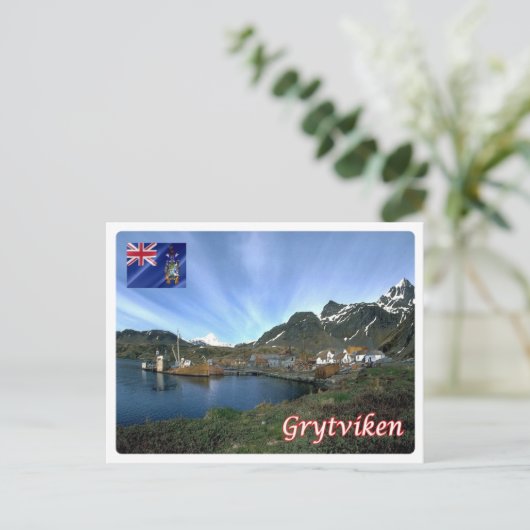 Zuid-Georgië en de Zuidelijke Sandwich - Briefkaart (Staand voorkant)