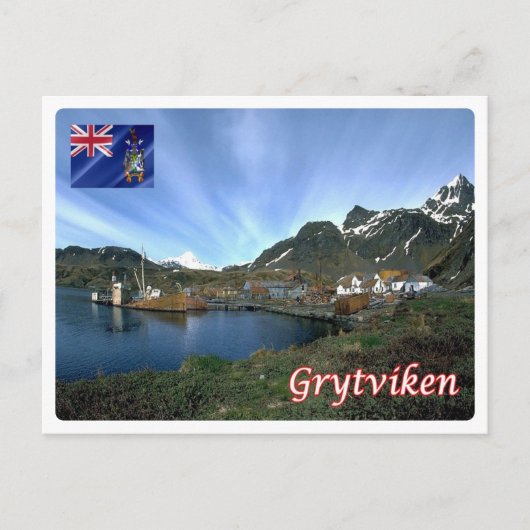 Zuid-Georgië en de Zuidelijke Sandwich - Briefkaart (Voorkant)