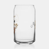 Zuid-Gezegden stoppen met lelijk tan monogram Blikvorm Glas (Links)