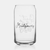 Zuid-Gezegden stoppen met lelijk zwart script Blikvorm Glas (Achterkant)