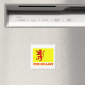 Zuid-Holland Vlag met naam Magneet (Insitu (Vaatwasser))