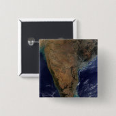 Zuid-India 2 Vierkante Button 5,1 Cm (Voorkant /achterkant)