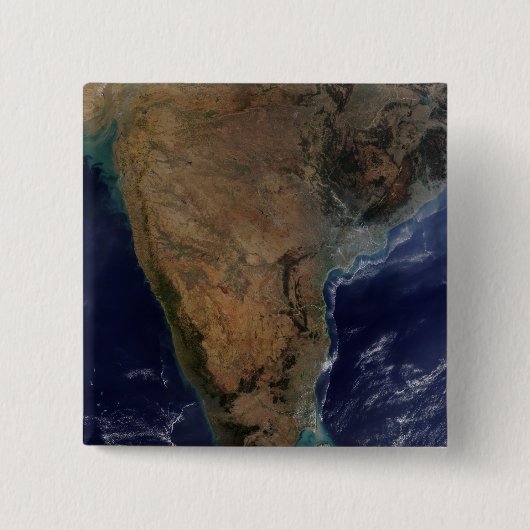 Zuid-India 2 Vierkante Button 5,1 Cm (Voorkant)