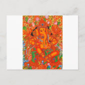 ZUID-INDIAANSE LORD GANESH TANJORE PAINTING BRIEFKAART (Voorkant)