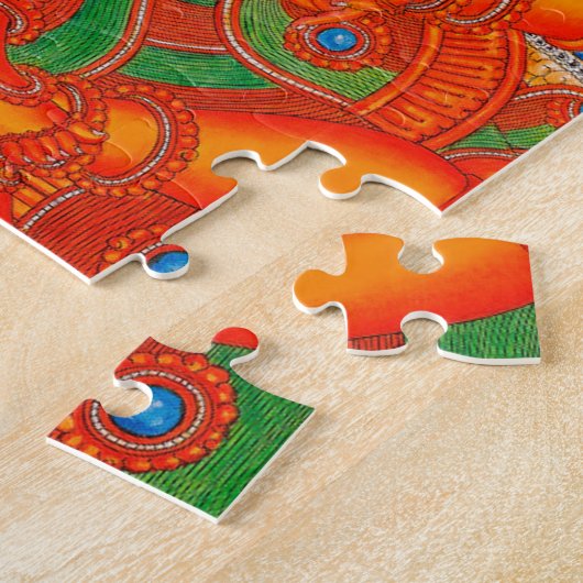 ZUID-INDIAANSE LORD GANESH TANJORE PAINTING LEGPUZZEL (Zijkant)