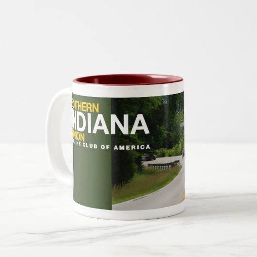 Zuid-Indiana regio, PCA Tweekleurige Koffiemok (Voorkant links)