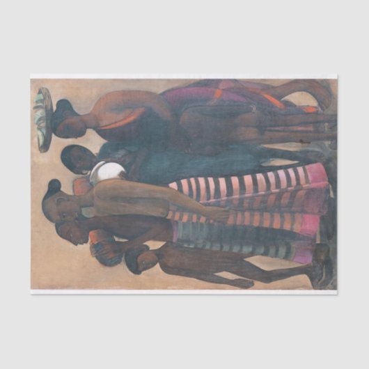 Zuid-Indiase dorpelingen gaan naar een markt Tissuepapier (Voorkant)