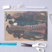 Zuid-Indiase dorpelingen gaan naar een markt Tissuepapier (Craft)