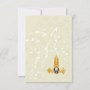 Zuid-Indiase hindoe bruiloft uitnodiging