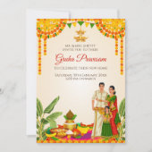 Zuid-Indiase Housewarming uitnodiging Digitaal (Voorkant)