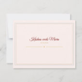 Zuid-Indiase Lotus Tempel Trouw Uitnodiging Suite (Achterkant)