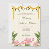 Zuid-Indiase trouwkaarten en Indiase trouwkaarten Kaart (Voorkant)