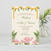 Zuid-Indiase trouwkaarten & Indiase trouwkaarten Kaart (Staand voorkant)