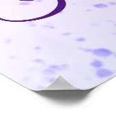 Zuid-Indische bruiloft Tamil Telugu paars blauw Poster (Hoek)