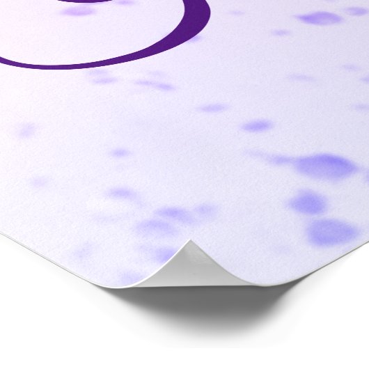 Zuid-Indische bruiloft Tamil Telugu paars blauw Poster (Hoek)