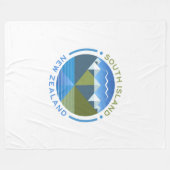 ZUID-ISLAND NIEUW-ZEELAND FLEECE DEKEN (Voorkant (Horizontaal))