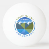 ZUID-ISLAND NIEUW-ZEELAND PINGPONGBAL (Voorkant)