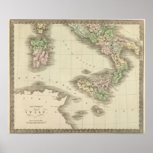 Zuid-Italië 3 Poster (Voorkant)