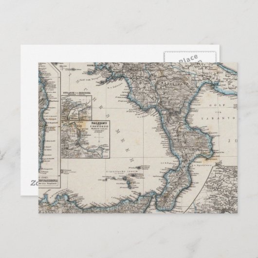 Zuid-Italië Briefkaart (Voorkant / Achterkant)