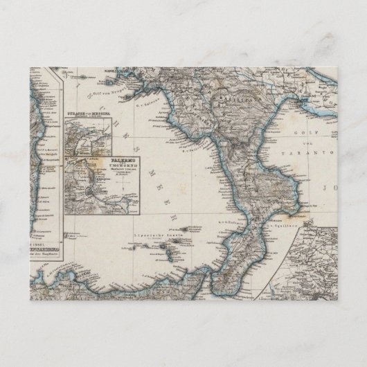 Zuid-Italië Briefkaart (Voorkant)