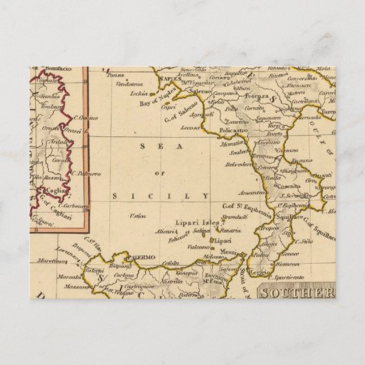 Zuid-Italië Briefkaart (Voorkant)