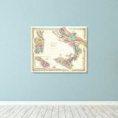 Zuid-Italië Koninkrijk Napels Canvas Afdruk (Insitu (Houten vloer))
