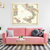 Zuid-Italië Koninkrijk Napels Canvas Afdruk (Insitu (Woonkamer))