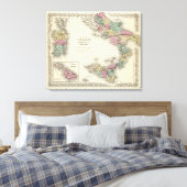 Zuid-Italië Koninkrijk Napels Canvas Afdruk (Insitu (Slaapkamer))