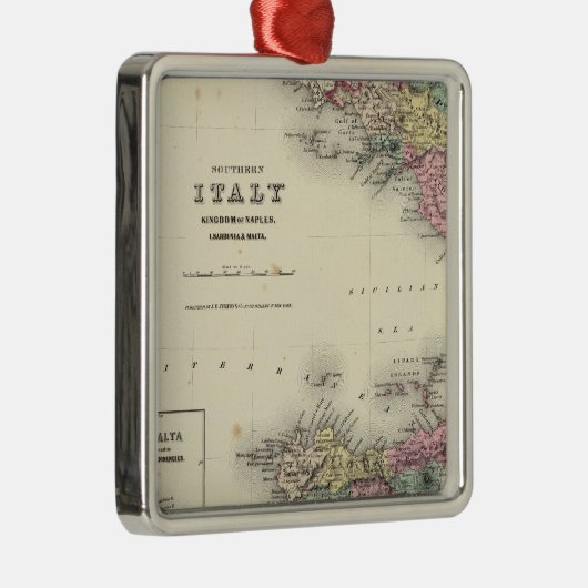 Zuid-Italië Koninkrijk Napels Metalen Ornament (Rechts)