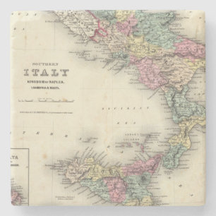 Zuid-Italië Koninkrijk Napels Stenen Onderzetter