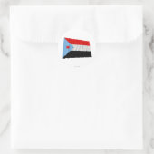 Zuid-Jemen wuivende vlag (1967-1990) Ronde Sticker (Tas)