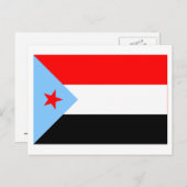 Zuid-Jemenitische vlag (1967-1990) Briefkaart (Voorkant / Achterkant)