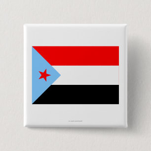 Zuid-Jemenitische vlag (1967-1990) Vierkante Button 5,1 Cm