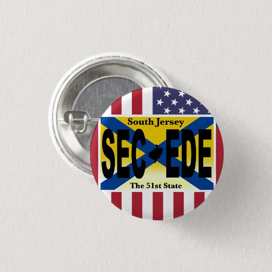 ZUID JERSEY PATRIOT BUTTON (Voorkant /achterkant)