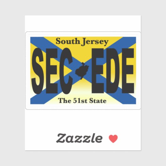 ZUID JERSEY STICKER (Vel)