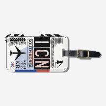 Zuid-Korea Bagagelabel